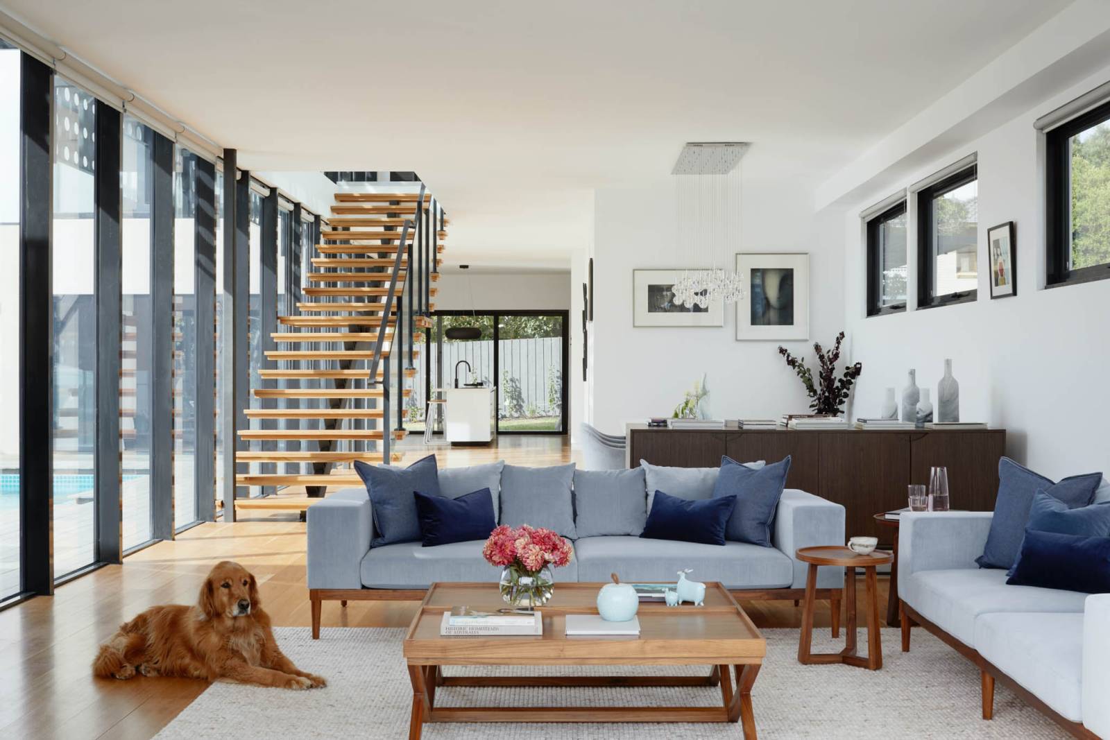 A bright, professionally managed living room